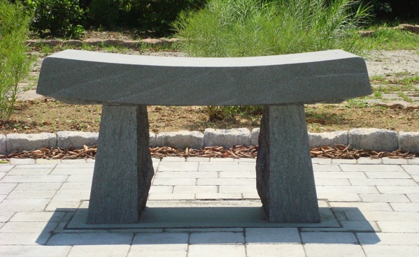 stone bench artist Rick Rothrock